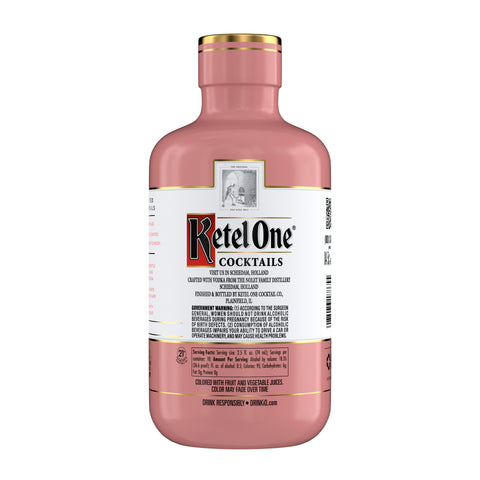 Ketel One Pre-made Cosmopolitan Cocktail Bottle with Citrus, Cranberry, Orange Blossom, Lime, and Triple Sec Finish Ketel One Pre-made Cosmopolitan Cocktail Bottle with Citrus, Cranberry, Orange Blossom, Lime, and Triple Sec Finish
