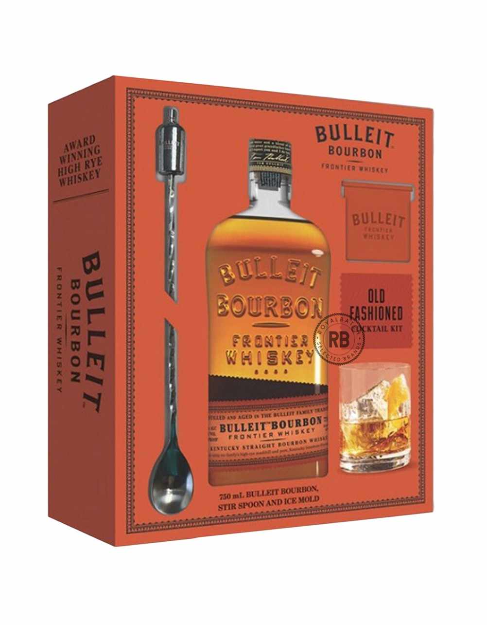 Bulleit Gift Set with Spoon and Ice Mold Bourbon
