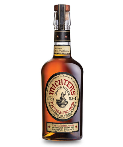 Michter's 2024 US-1 Limited Release Toasted Barrel Finish Bourbon Whiskey 750ml bottle with distinctive label. Michter's 2024 US-1 Limited Release Toasted Barrel Finish Bourbon Whiskey 750ml bottle with distinctive label.