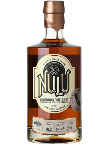Nulu Toasted Barrel 'California Exclusive' Single Barrel Select Bourbon Whiskey Batch CA2 750 ML