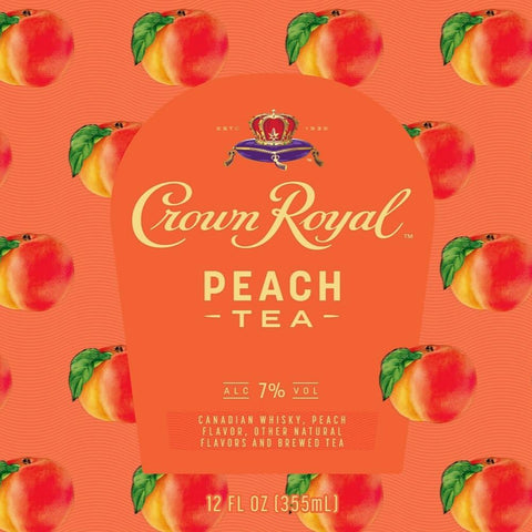 Crown Royal Peach Tea Canned Cocktail Crown Royal Peach Tea Canned Cocktail