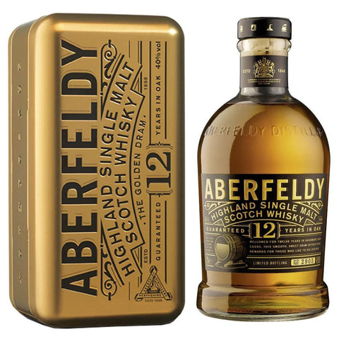 Aberfeldy 12 Year Old Gold Bar Limited Edition Aberfeldy 12 Year Old Gold Bar Limited Edition