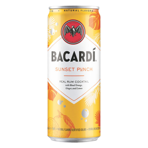 Bacardí Sunset Punch Rum Cocktail 4pk Bacardí Sunset Punch Rum Cocktail 4pk
