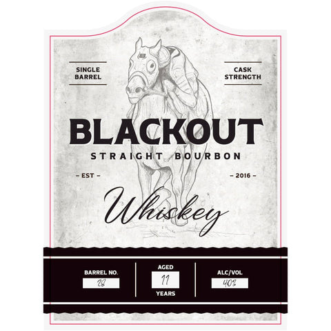 Blackout 11 Year Old Cask Strength Straight Bourbon Blackout 11 Year Old Cask Strength Straight Bourbon