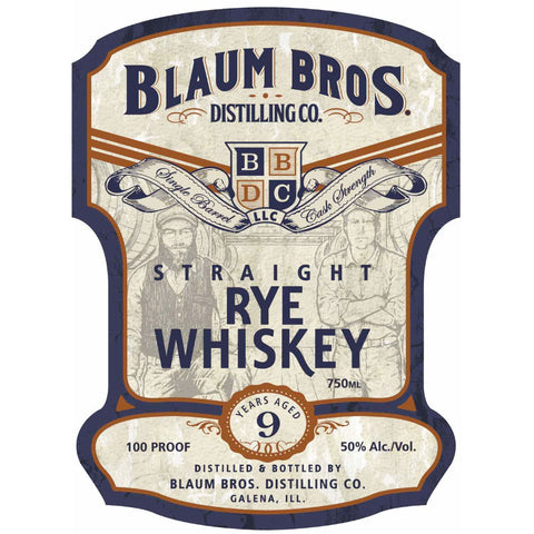 Blaum Bros 9 Year Old Straight Rye Blaum Bros 9 Year Old Straight Rye