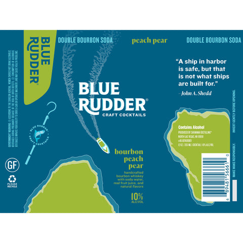 Blue Rudder Bourbon Peach Pear Cocktail Blue Rudder Bourbon Peach Pear Cocktail