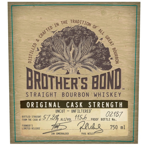 Brother's Bond Cask Strength Bourbon By Ian Somerhalder & Paul Wesley Brother's Bond Cask Strength Bourbon By Ian Somerhalder & Paul Wesley
