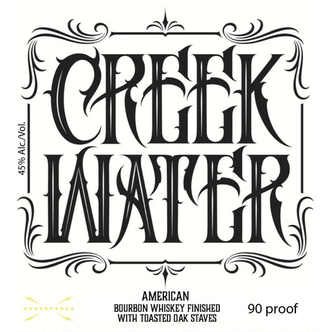 Creek Water Bourbon Whiskey Creek Water Bourbon Whiskey