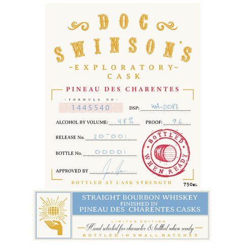 Doc Swinson’s Exploratory Cask Pineau Des Charentes Straight Bourbon Doc Swinson’s Exploratory Cask Pineau Des Charentes Straight Bourbon