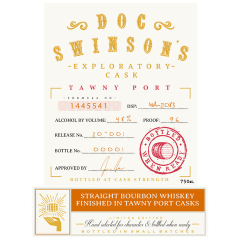 Doc Swinson’s Exploratory Cask Tawny Port Straight Bourbon Doc Swinson’s Exploratory Cask Tawny Port Straight Bourbon