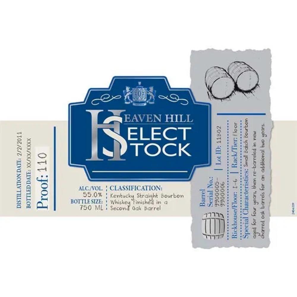 Heaven Hill Select Stock Double Oaked Bourbon Whiskey Bourbon Heaven Hill Distillery