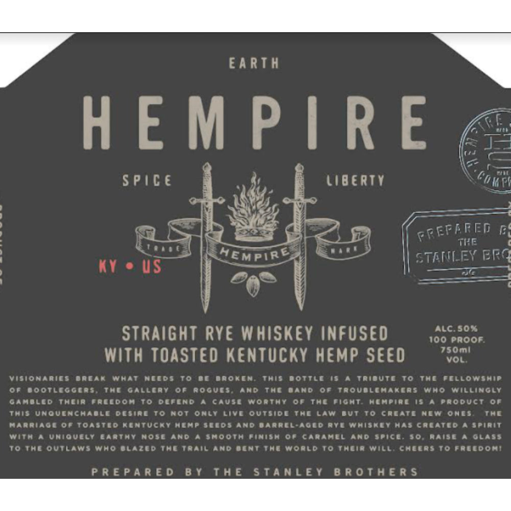 Hempshire Rye Infused with Toasted Kentucky Hemp Seed