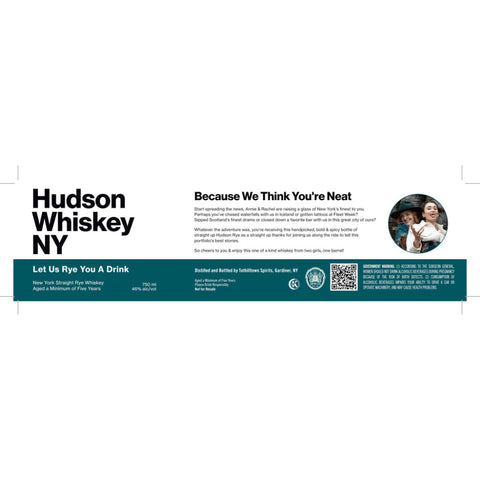 Hudson Let Us Rye You a Drink Hudson Let Us Rye You a Drink