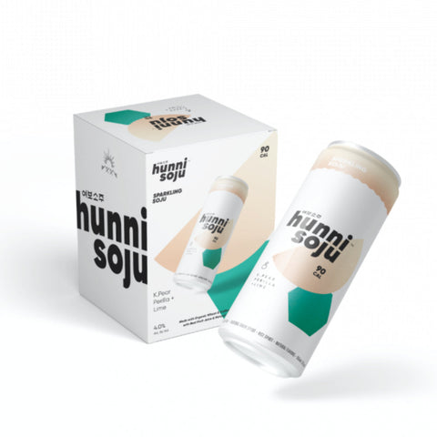 Hunni Soju Korean Pear Perilla + Lime Sparkling Soju 4pk Hunni Soju Korean Pear Perilla + Lime Sparkling Soju 4pk