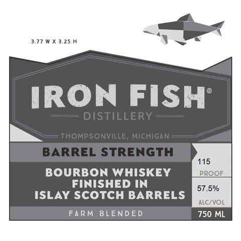 Iron Fish Barrel Strength Farm Blended Bourbon Iron Fish Barrel Strength Farm Blended Bourbon