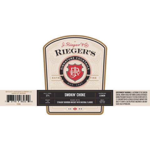 J. Rieger Signature Cocktails Smokin’ Choke J. Rieger Signature Cocktails Smokin’ Choke