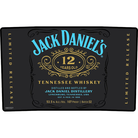 Jack Daniel's 12 Year Old Batch 02 Limited Release Jack Daniel's 12 Year Old Batch 02 Limited Release