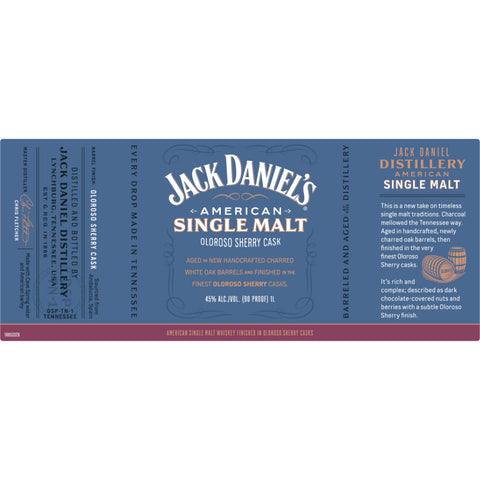 Jack Daniel’s American Single Malt Oloroso Sherry Cask Jack Daniel’s American Single Malt Oloroso Sherry Cask