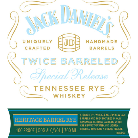 Jack Daniel's Twice Barreled Tennessee Rye 2023 Release Jack Daniel's Twice Barreled Tennessee Rye 2023 Release