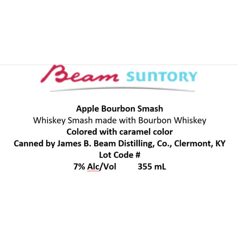Jim Beam Apple Bourbon Mash Canned Cocktail Jim Beam Apple Bourbon Mash Canned Cocktail