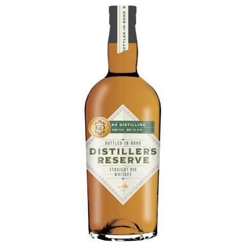 KO Distilling Distiller’s Reserve Bottled in Bond Rye Whiskey KO Distilling Distiller’s Reserve Bottled in Bond Rye Whiskey
