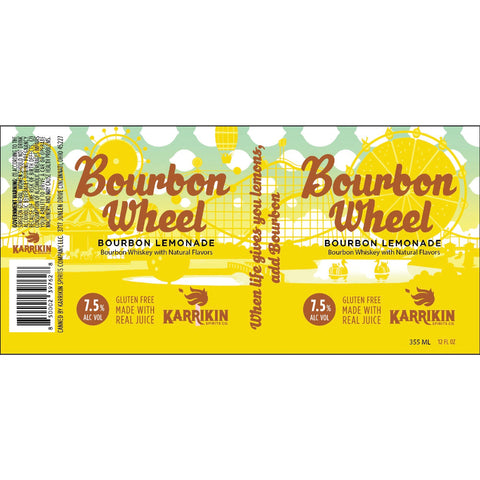Karrikin Spirits Bourbon Wheel Bourbon Lemonade Karrikin Spirits Bourbon Wheel Bourbon Lemonade