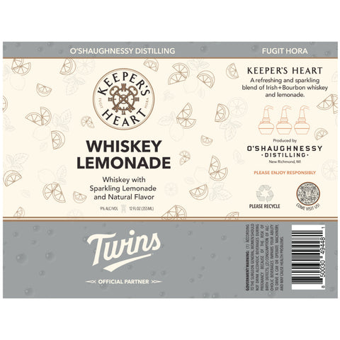 Keeper’s Heart Minnesota Twins Whiskey Lemonade Canned Cocktail Keeper’s Heart Minnesota Twins Whiskey Lemonade Canned Cocktail