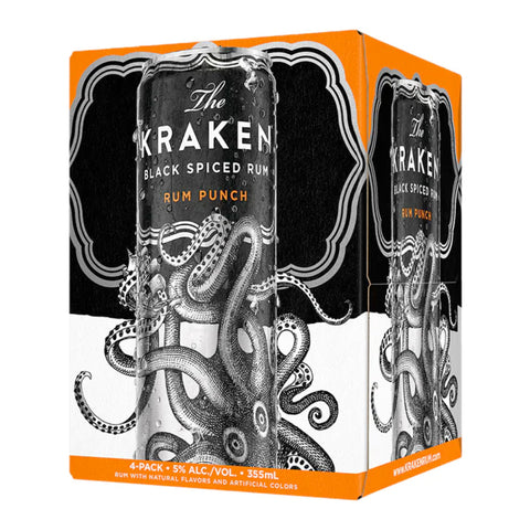 Kraken Black Spiced Rum Punch Cocktail 4PK Kraken Black Spiced Rum Punch Cocktail 4PK