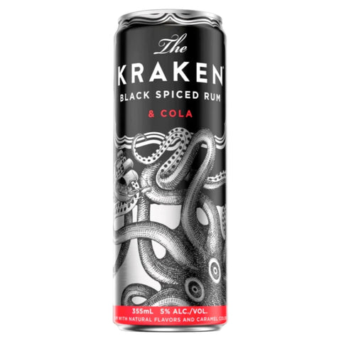 Kraken Black Spiced Rum & Cola Cocktail 4PK Kraken Black Spiced Rum & Cola Cocktail 4PK