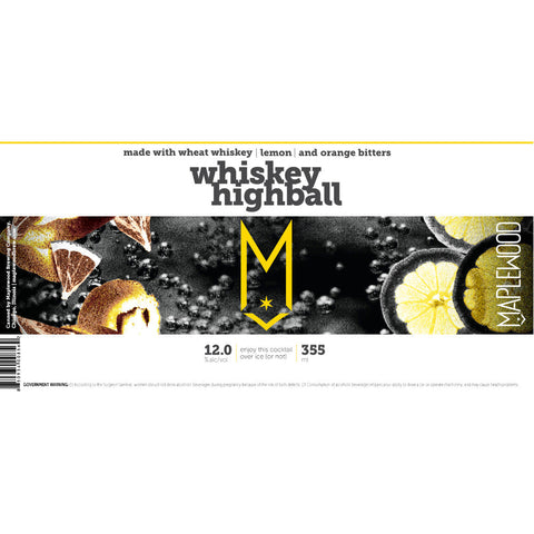 Maplewood Distilling Whiskey Highball Maplewood Distilling Whiskey Highball