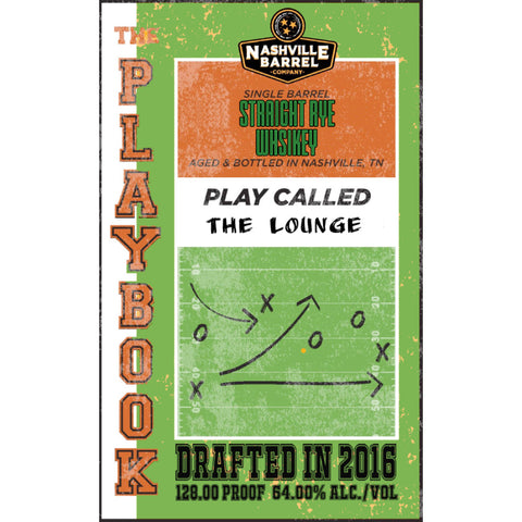 Nashville Barrel Company Play Called Lounge Straight Rye Nashville Barrel Company Play Called Lounge Straight Rye