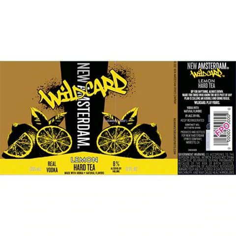 New Amsterdam Wildcard Lemon Hard Tea 4PK New Amsterdam Wildcard Lemon Hard Tea 4PK