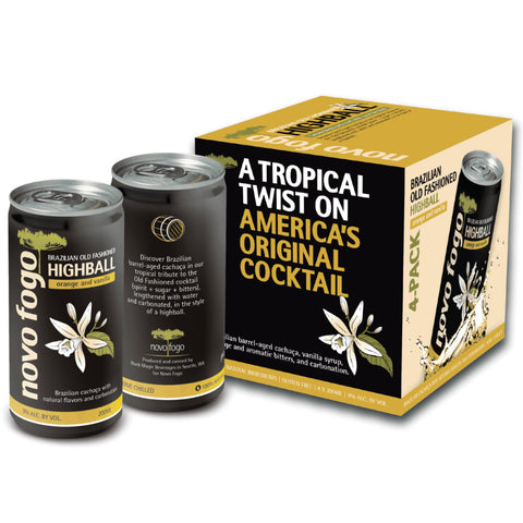 Novo Fogo Brazilian Old Fashioned Highball 4PK Novo Fogo Brazilian Old Fashioned Highball 4PK