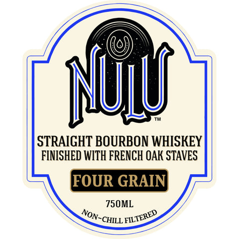 Nulu Four Grain Straight Bourbon Finished with French Oak Staves Nulu Four Grain Straight Bourbon Finished with French Oak Staves