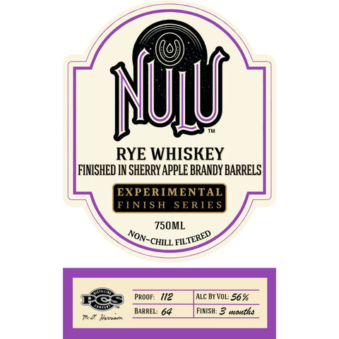Nulu Rye Finished In Sherry Apple Brandy Barrels Nulu Rye Finished In Sherry Apple Brandy Barrels