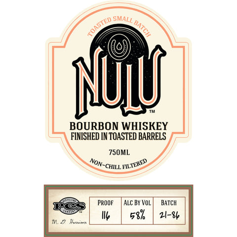 Nulu Small Batch Bourbon Finished In Toasted Barrels Nulu Small Batch Bourbon Finished In Toasted Barrels