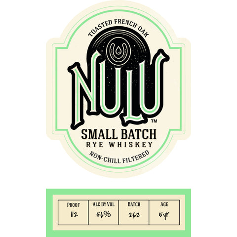 Nulu Small Batch Toasted French Oak Rye Whiskey Nulu Small Batch Toasted French Oak Rye Whiskey