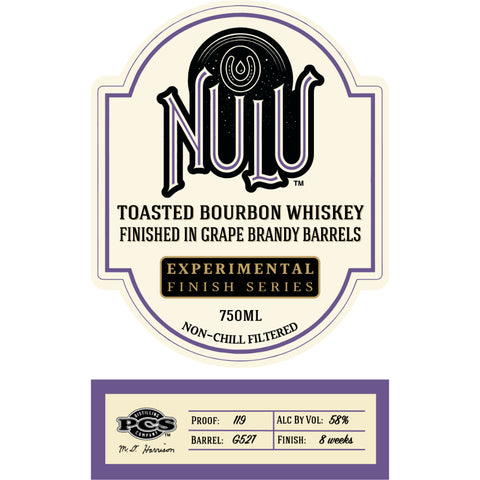 Nulu Toasted Bourbon Finished in Grape Brandy Barrels Nulu Toasted Bourbon Finished in Grape Brandy Barrels