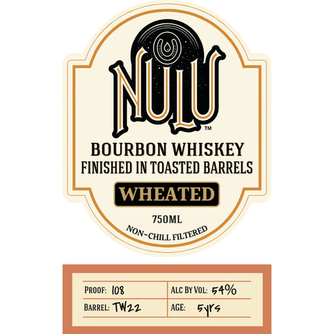Nulu Wheated Bourbon Finished in Toasted Barrels Nulu Wheated Bourbon Finished in Toasted Barrels
