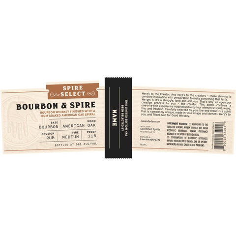 Oak & Eden Bourbon & Spire Single Barrel Oak & Eden Bourbon & Spire Single Barrel