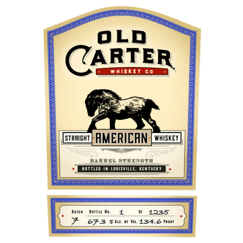 Old Carter Straight American Whiskey Batch 10 Old Carter Straight American Whiskey Batch 10