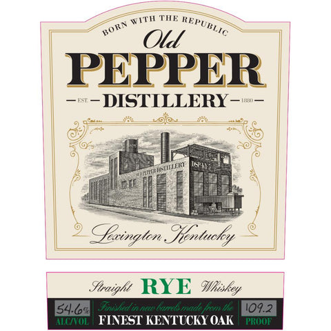 Old Pepper Finest Kentucky Oak Straight Rye Whiskey Old Pepper Finest Kentucky Oak Straight Rye Whiskey