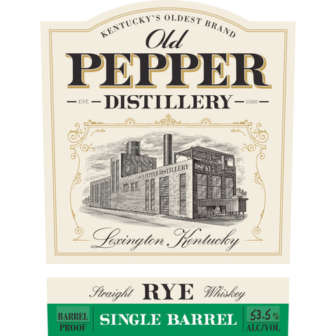 Old Pepper Single Barrel Barrel Proof Rye Old Pepper Single Barrel Barrel Proof Rye