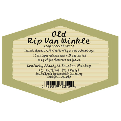 Old Rip Van Winkle 10 Year Old 90.4 Proof Old Rip Van Winkle 10 Year Old 90.4 Proof
