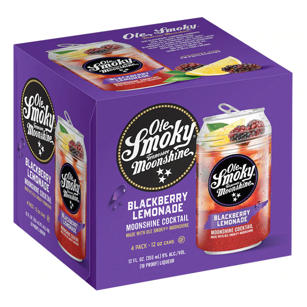 Ole Smoky Blackberry Lemonade Moonshine Cocktail 4pk