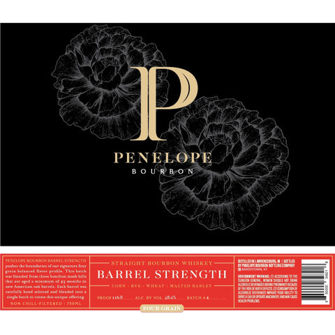 Penelope Bourbon Barrel Strength Four Grain Batch #4 Penelope Bourbon Barrel Strength Four Grain Batch #4