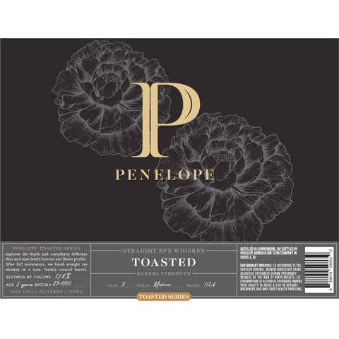 Penelope Toasted Series Barrel Strength Straight Rye Penelope Toasted Series Barrel Strength Straight Rye