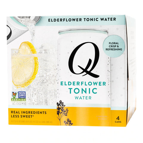 Q Elderflower Tonic Water by Joel McHale 4pk Q Elderflower Tonic Water by Joel McHale 4pk