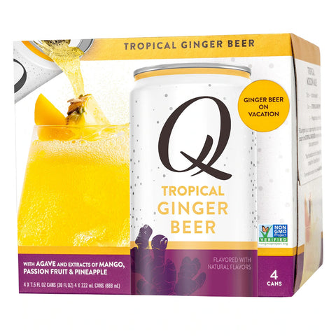 Q Tropical Ginger Beer by Joel McHale 4pk Q Tropical Ginger Beer by Joel McHale 4pk