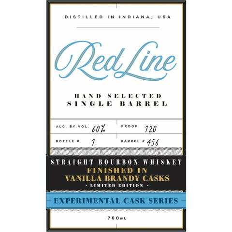 Red Line Experimental Cask Bourbon Finished in Vanilla Brandy Casks Red Line Experimental Cask Bourbon Finished in Vanilla Brandy Casks